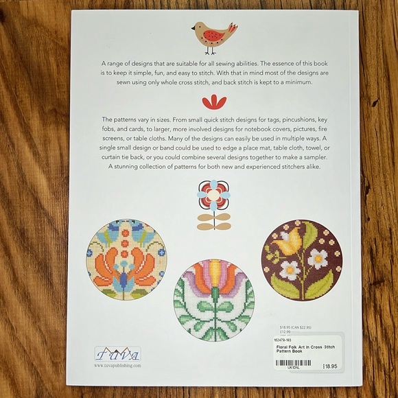 Floral Folk Art in Cross Stitch 100+ Floral Folk Art Motifs - Picture 4 of 4